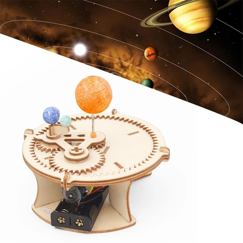 Science Diy Model - Set Meccanico in Legno del Sistema