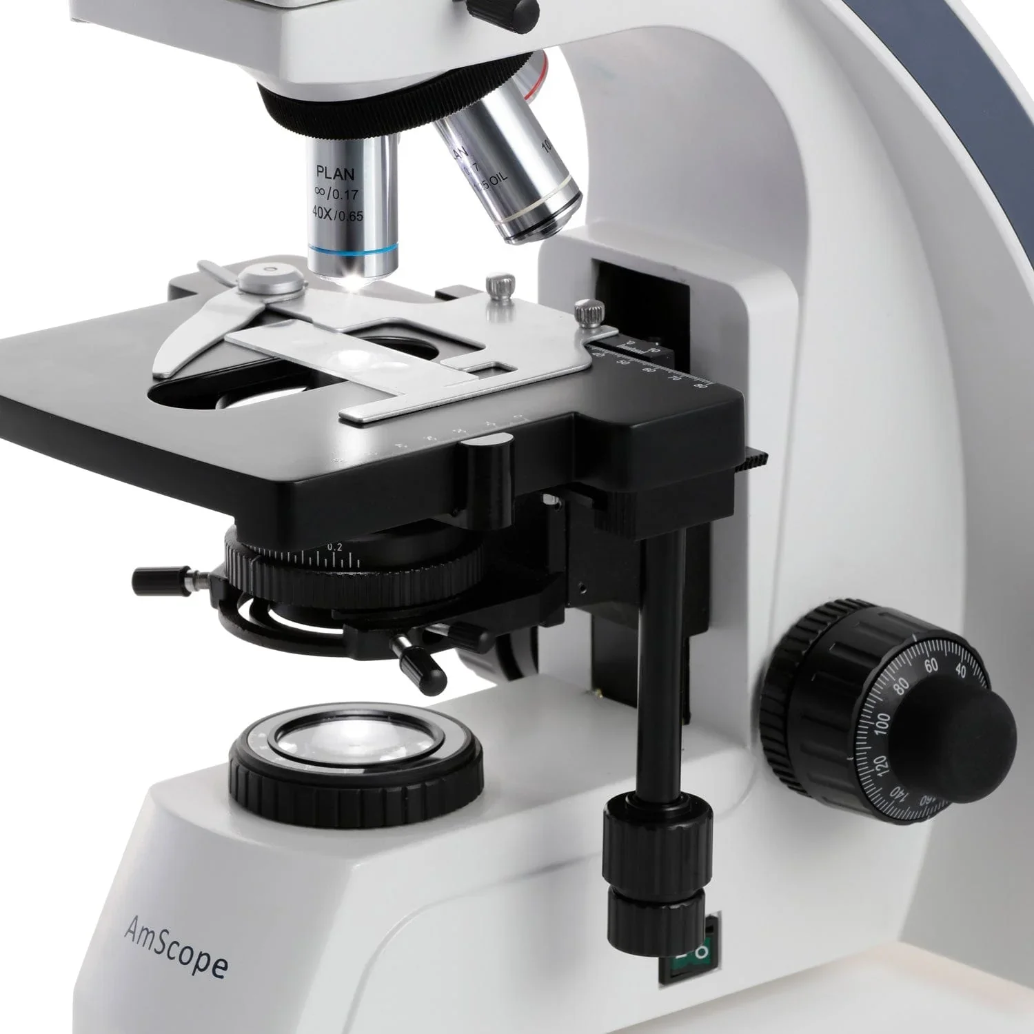 Microscope Compound 40X - Microscopio Composto Trinoculare di Grado Laboratorio