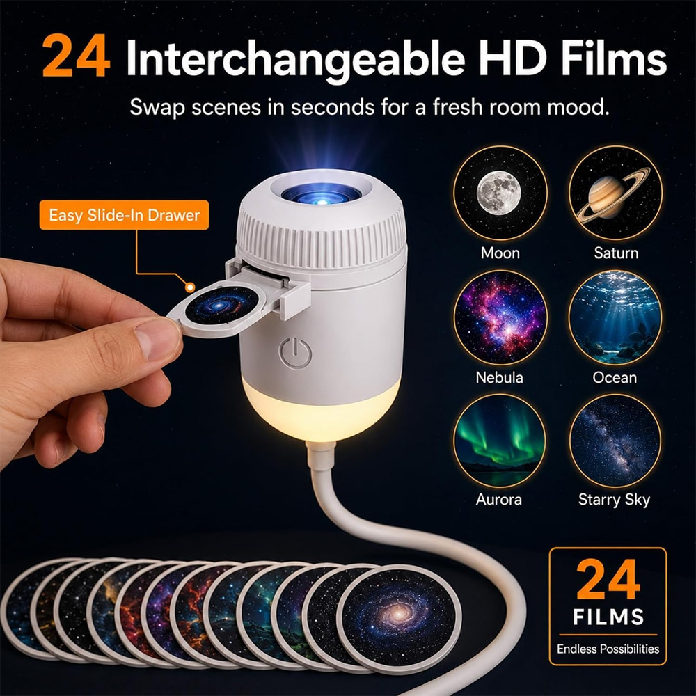 Proiettore Rotante a 24 Diapos - Planetarium Projector Home recensione e prezzo